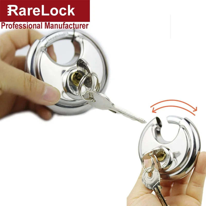 Outdoor Furniture Diy - Circle Steel Padlock with 2 Keys