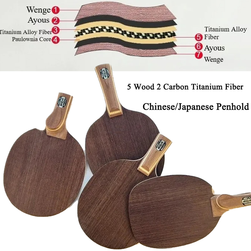 Outdoor Furniture Wood - Table Tennis Blade Chinese/Japanese Penhold 5