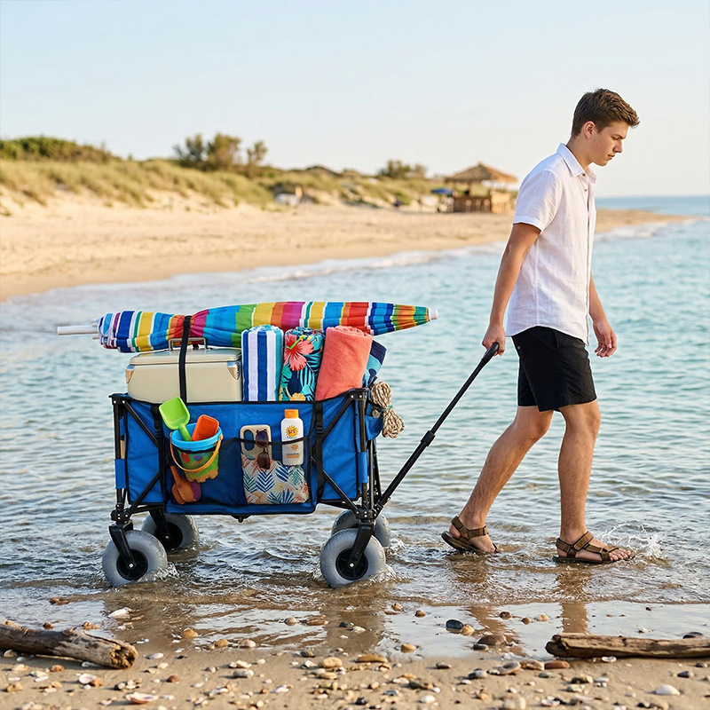 Foldable Metal Beach Wagon Qui - огляд і ціна Outdoor Furniture Metal