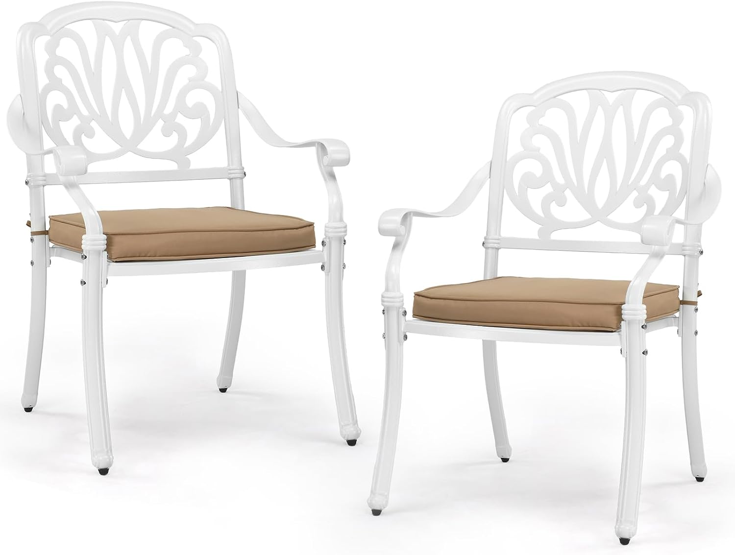 Cast Aluminum Patio Dining Cha - огляд і ціна Outdoor Furniture Metal Chairs