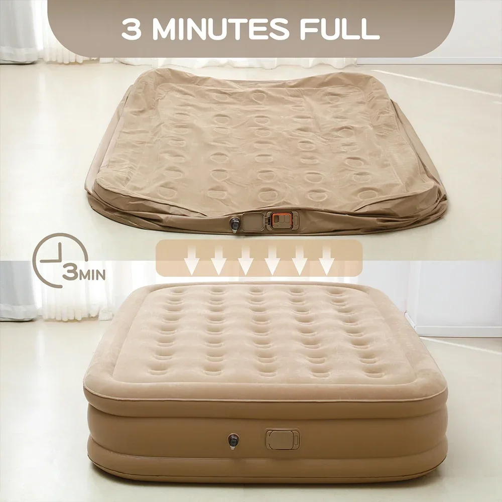 Queen Air Mattress with Built  - огляд і ціна Outdoor Furniture Luxury