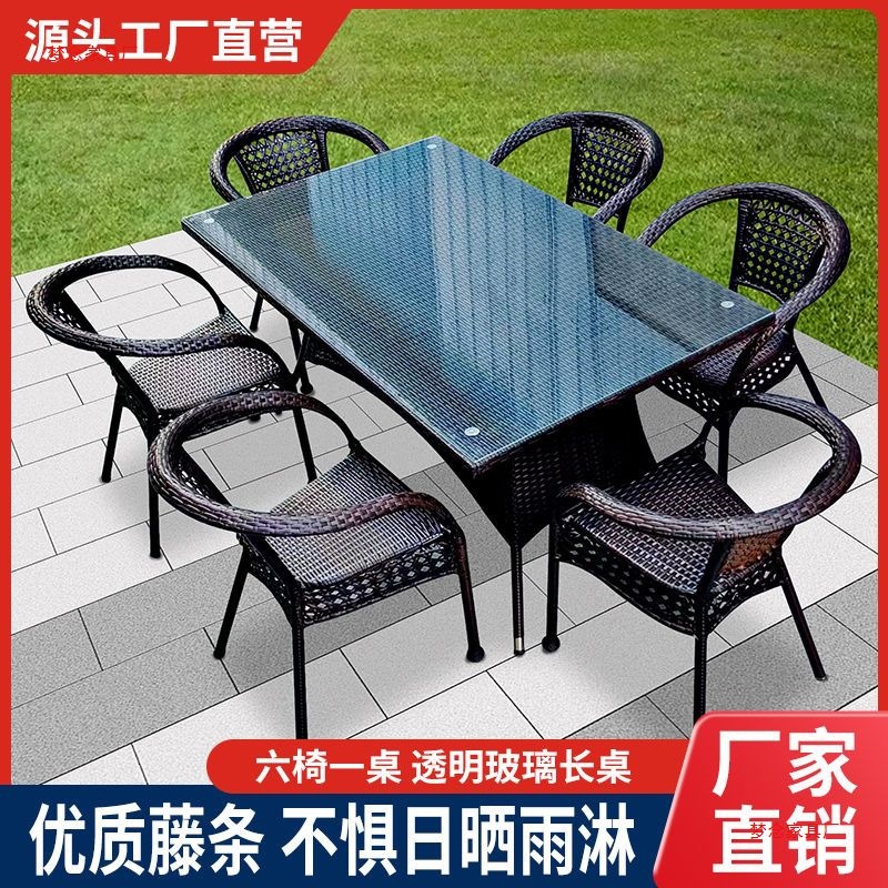 Outdoor rattan tables and chai - огляд і ціна Outdoor Furniture Metal