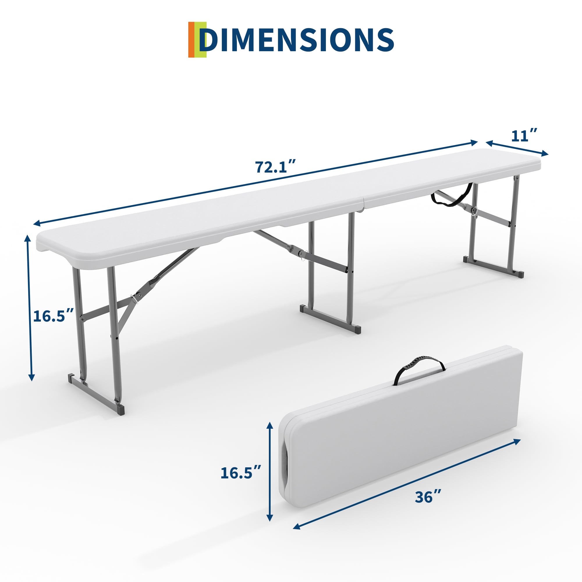 2-Pack 6ft Folding Outdoor Ben - огляд і ціна Outdoor Furniture Diy