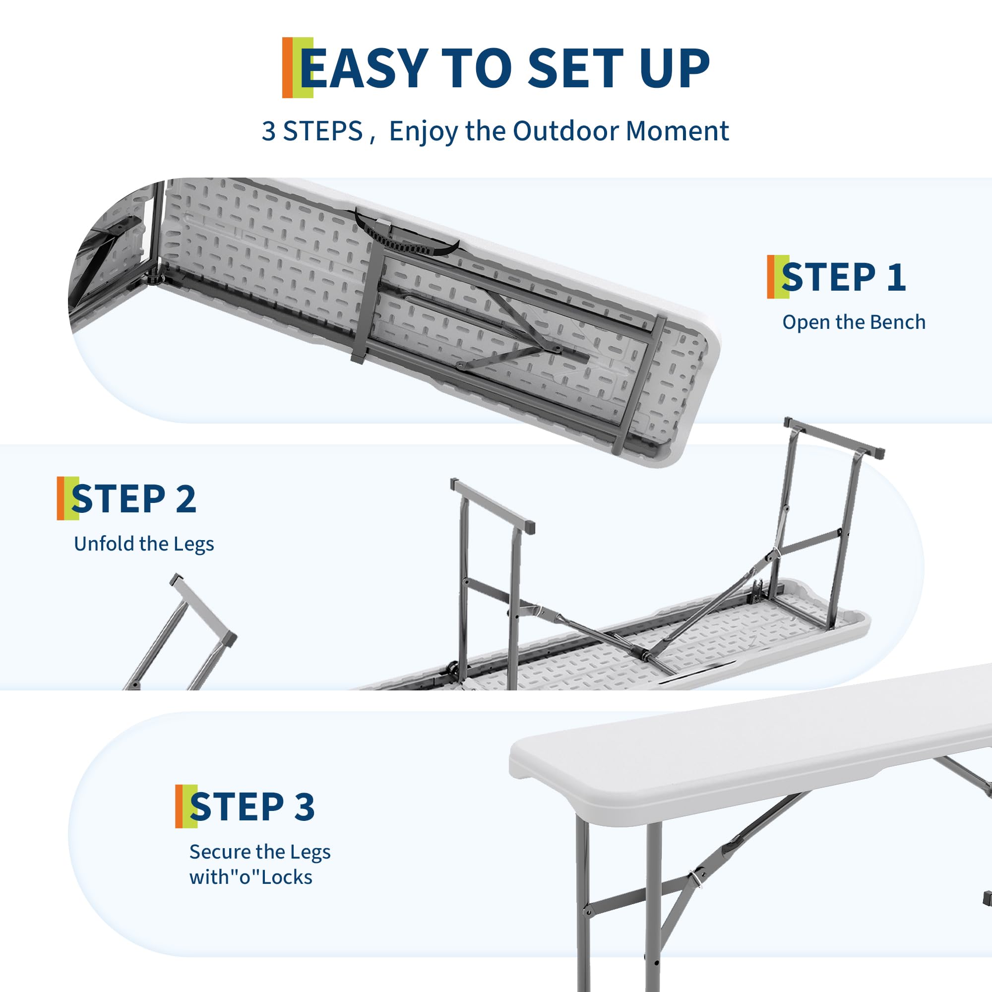 2-Pack 6ft Folding Outdoor Ben - огляд і ціна Outdoor Furniture Diy