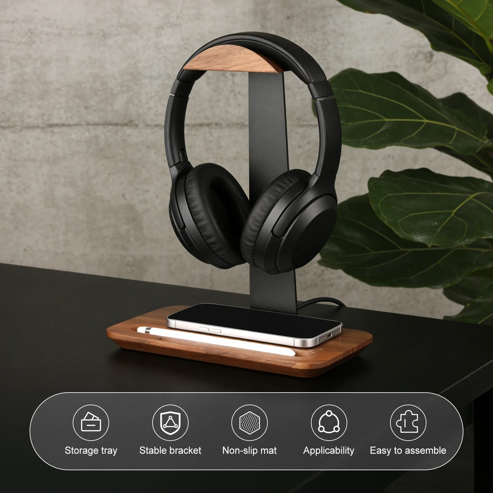 Universal Wood Headphone Stand - огляд і ціна Outdoor Furniture Wood
