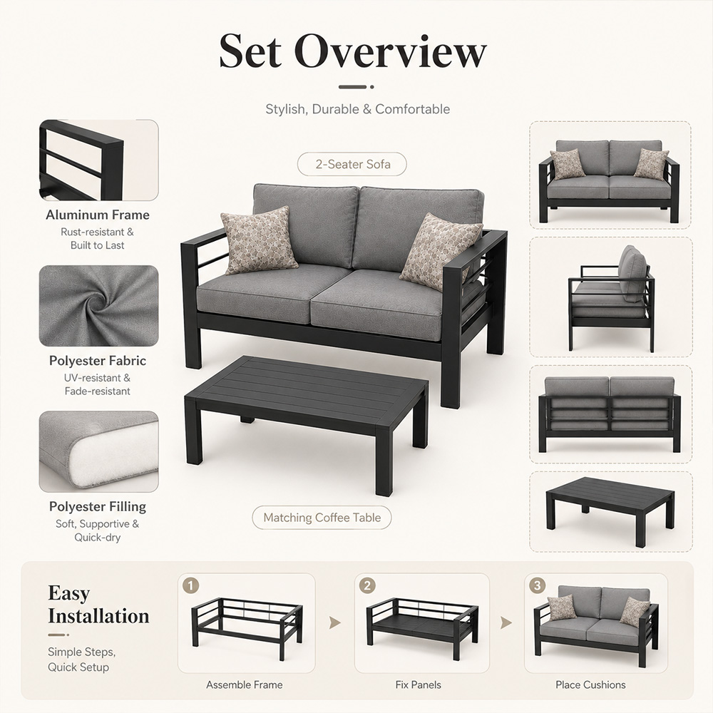 Modern Luxury Aluminum Outdoor - огляд і ціна Outdoor Furniture Luxury