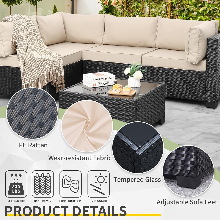 Outdoor 5 Pcs Patio Furniture  - огляд і ціна Outdoor Furniture Metal Chairs