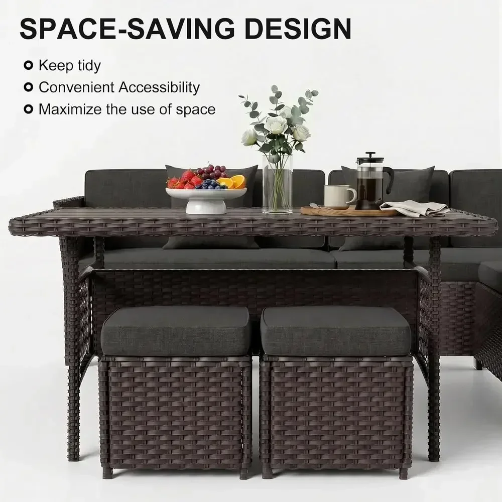 7-Piece Outdoor Wicker Patio F - огляд і ціна Outdoor Furniture Metal Chairs