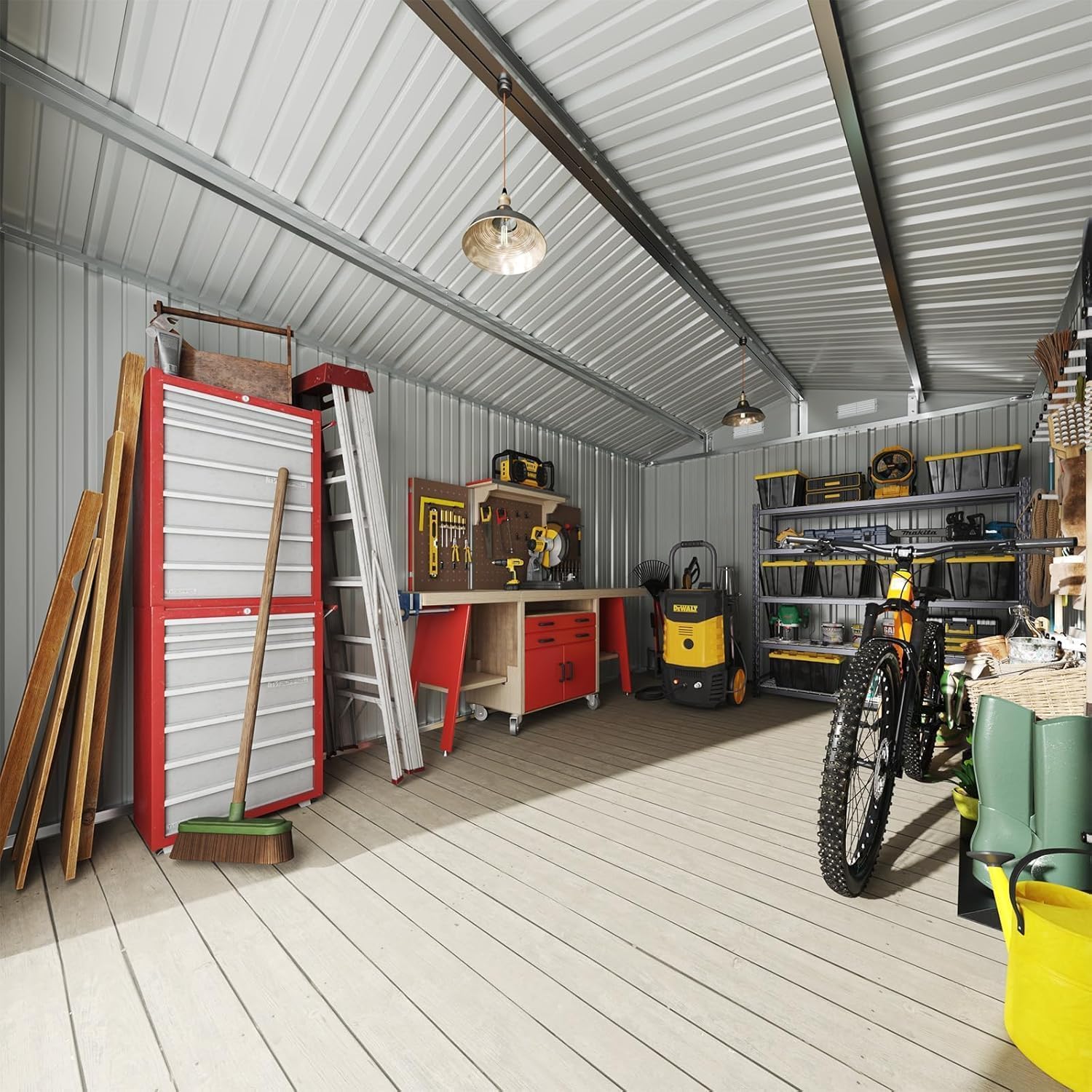 12 x 10FT Outdoor Storage Shed - огляд і ціна Outdoor Furniture Metal