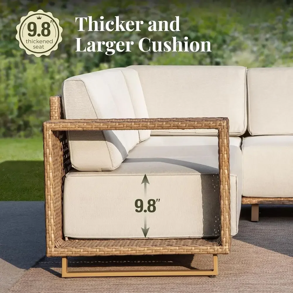 6-Piece Outdoor Wicker Sofa Se - огляд і ціна Outdoor Furniture Luxury