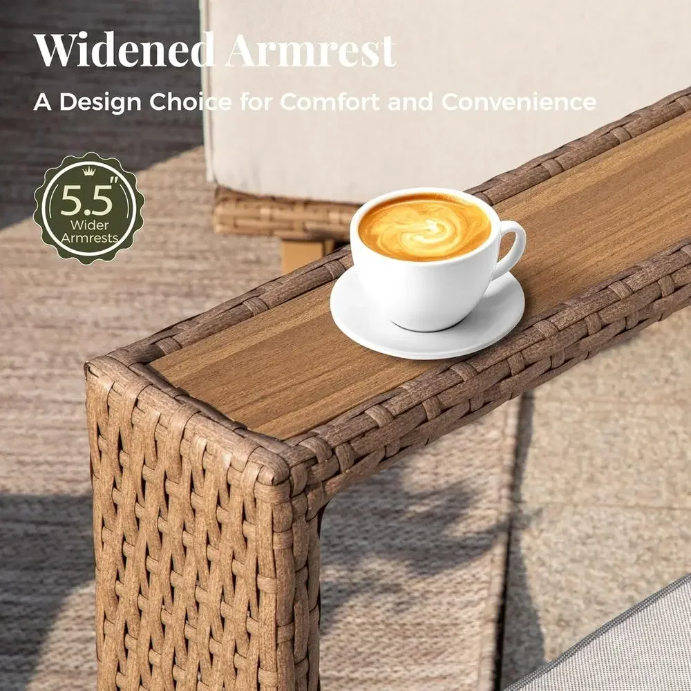 6-Piece Outdoor Wicker Sofa Se - огляд і ціна Outdoor Furniture Luxury