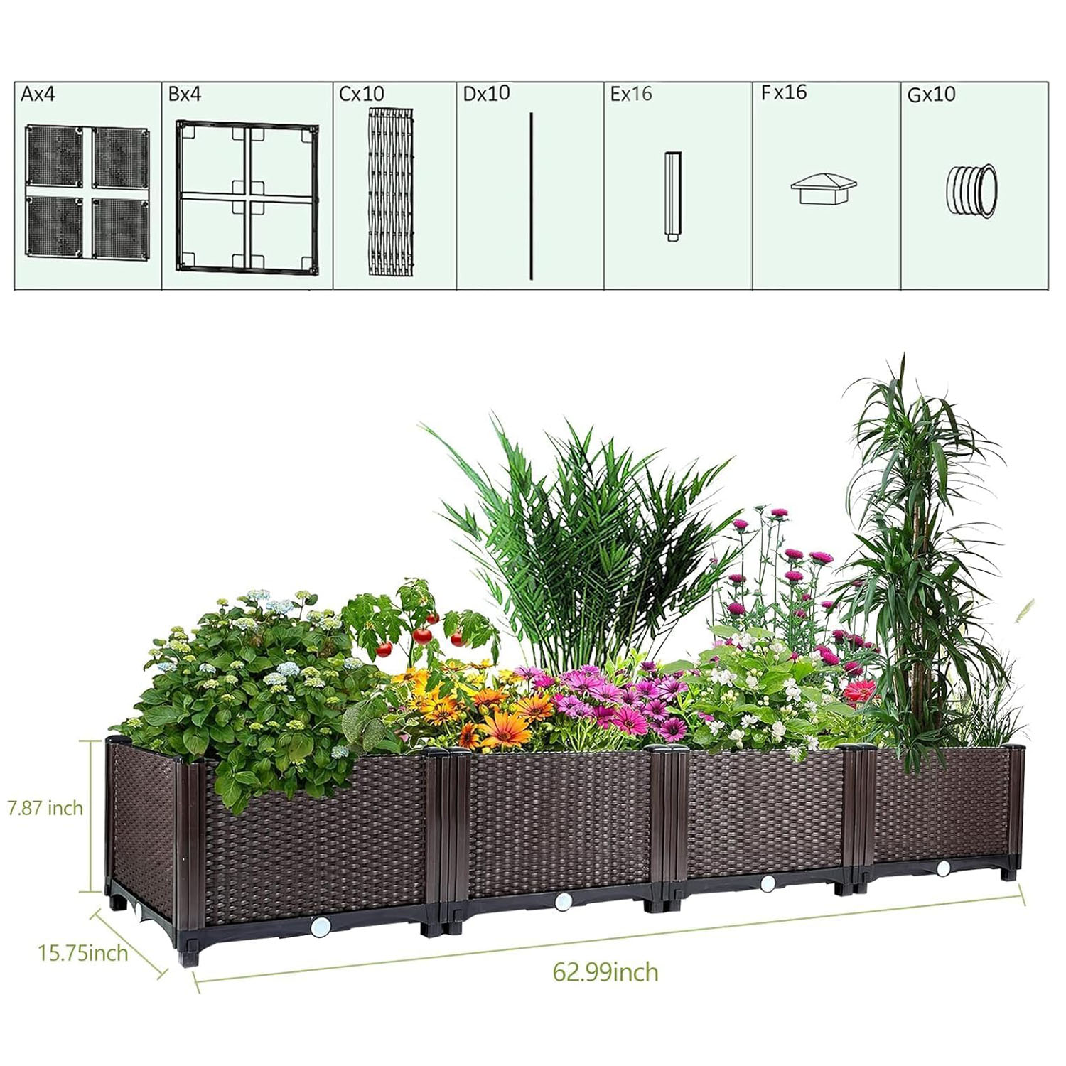 Self-Watering Raised Garden Be - огляд і ціна Outdoor Daybed Furniture