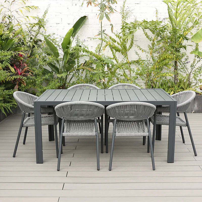 Rattan Dining Chair with Armre - огляд і ціна Outdoor Furniture Metal Chairs