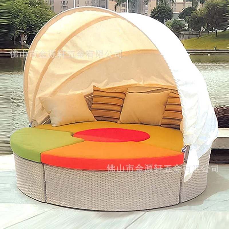 Round Rattan Outdoor Daybed Pa - огляд і ціна Outdoor Daybed Furniture